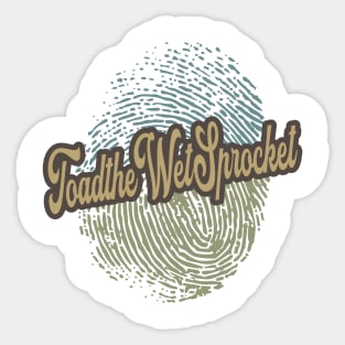 Toad the Wet Sprocket Fingerprint Sticker